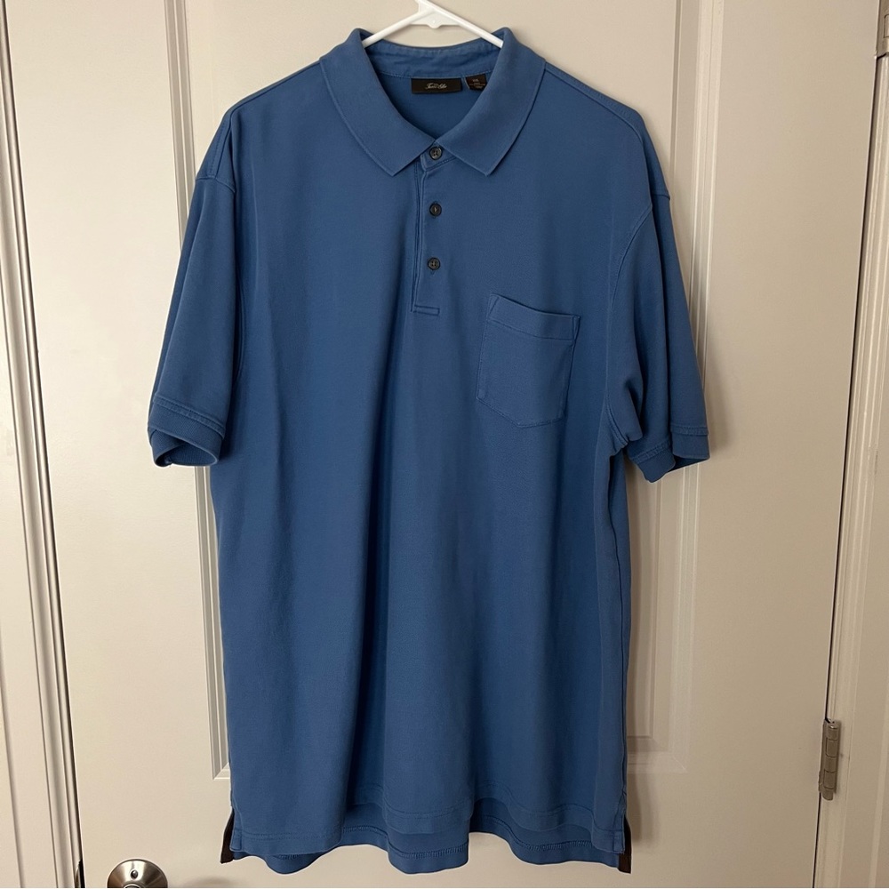 Tasso Elba mens Pima cotton short sleeve polo shirt | size 2XL - Picture 7 of 9